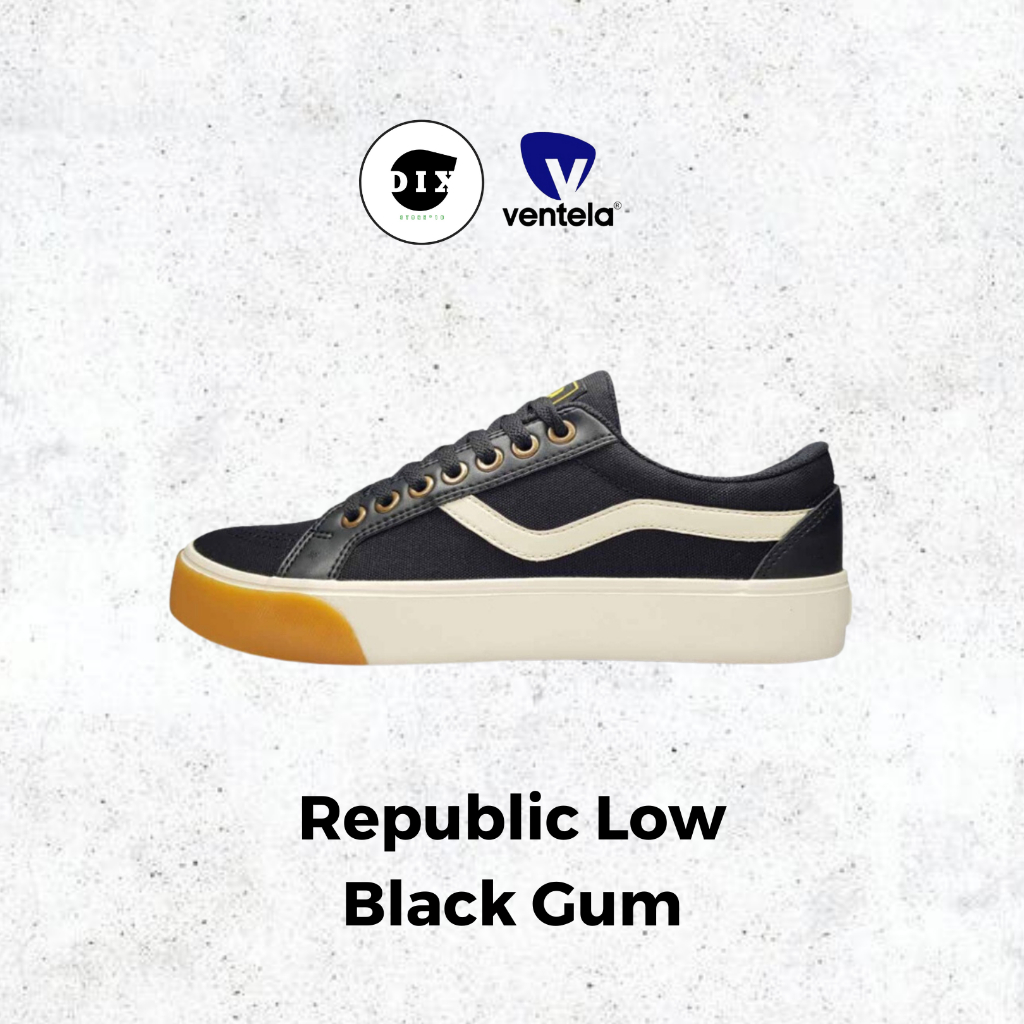 Ventela Republic Low Black Gum