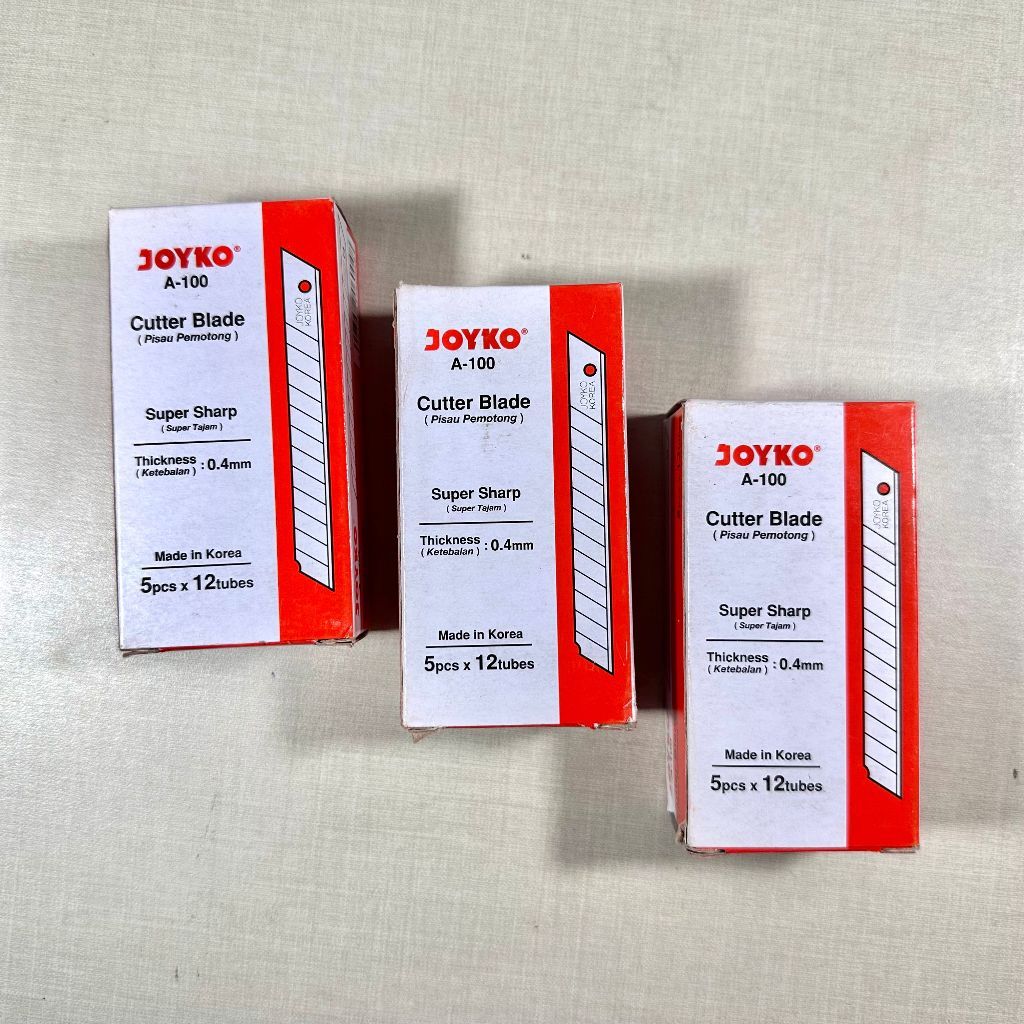 

RB ISI CUTTER KECIL JOYKO A-100 (1BOX/12TUBE)