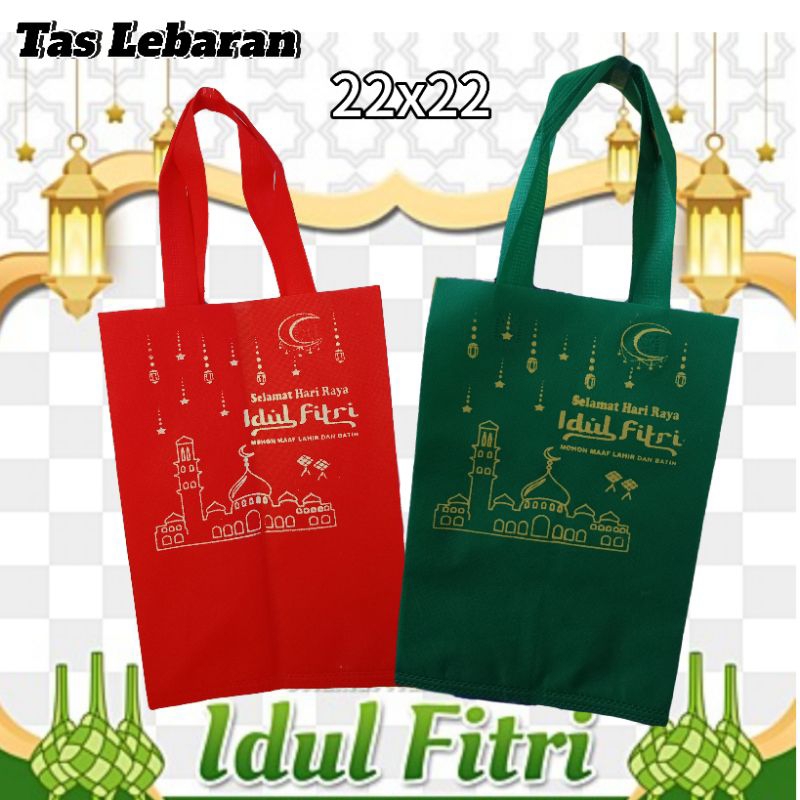

HLS BOX Lebaran 22x22 cm Tas Hampers Lebaran Perlusin Isi12