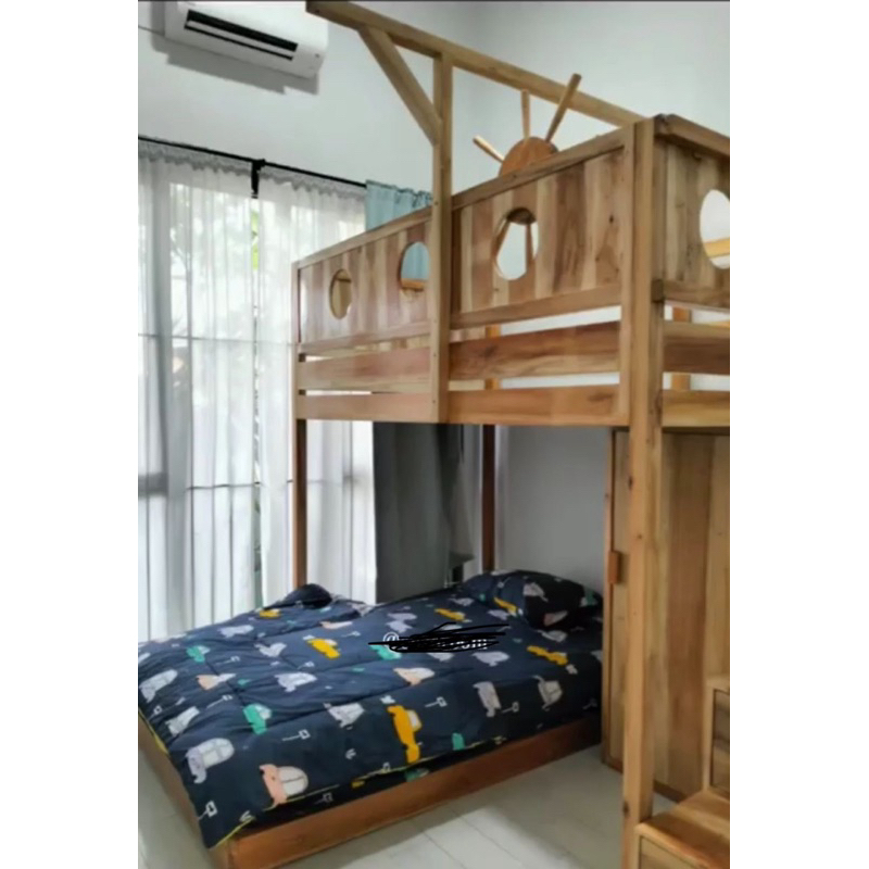 Kasur Tingkat Anak Bunk Bed Rumah Keren Kokoh (Bekas)