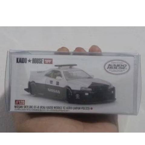mini GT kaido house Nissan skyline r34 kaido works japan police segel free protektor