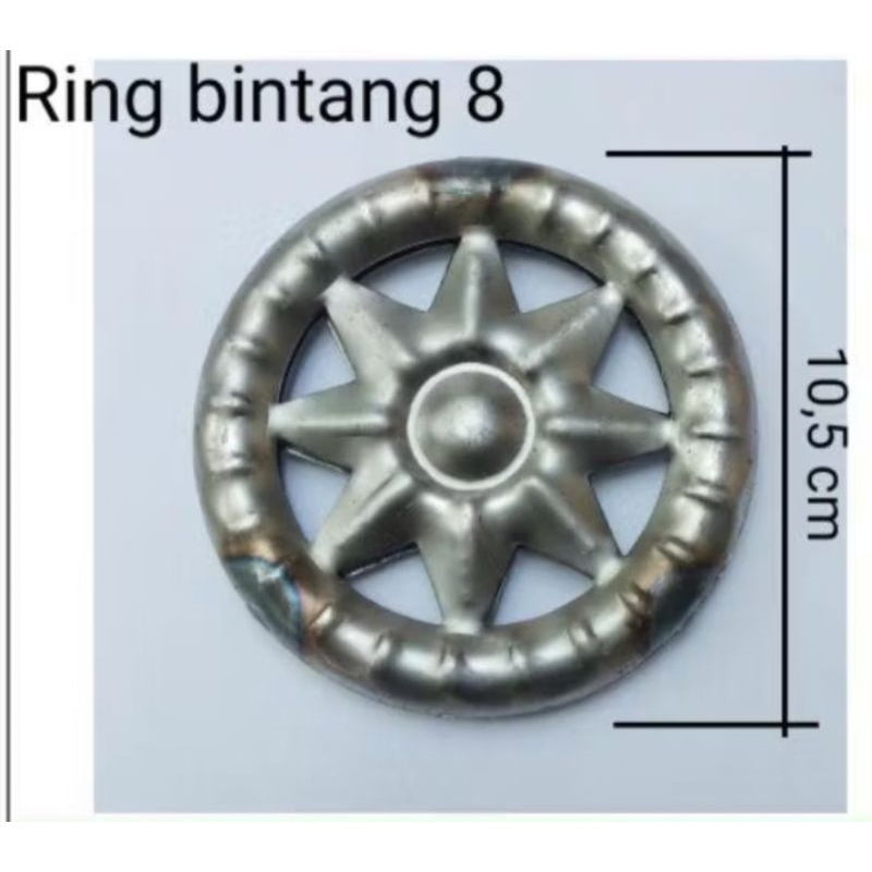 Ornamen Pagar teralis galvanis