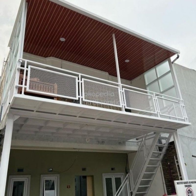mezanine balkon outdoor besi hollow galvanis