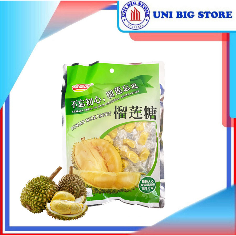 

Naraya Fupaiyuan Durian Milk Chewy Candy 200 gr Permen Lunak Durian Susu