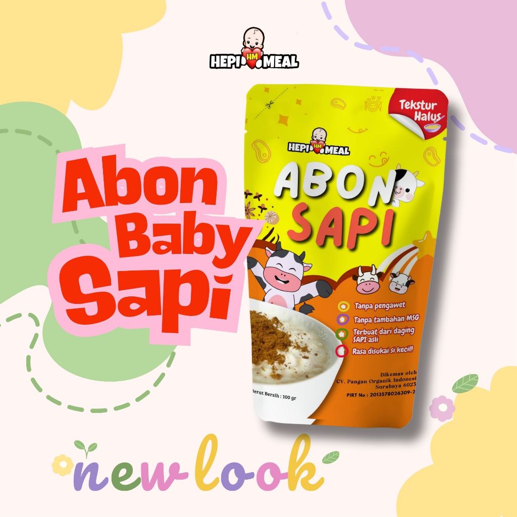 

Abon Bayi Lembut Sapi HEPI MEAL | Abon MPASI Tanpa Pengawet Non MSG