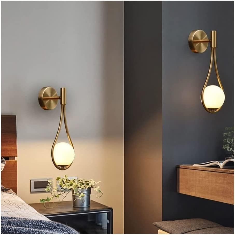 Lampu Dinding Minimalis | Lampu Ruang Tamu Aesthetic | Lampu Tempel | Hester Wall Lamp