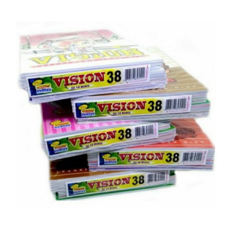 

[PAK] BUKU TULIS KOTAK KECIL VISION 38 LEMBAR.
