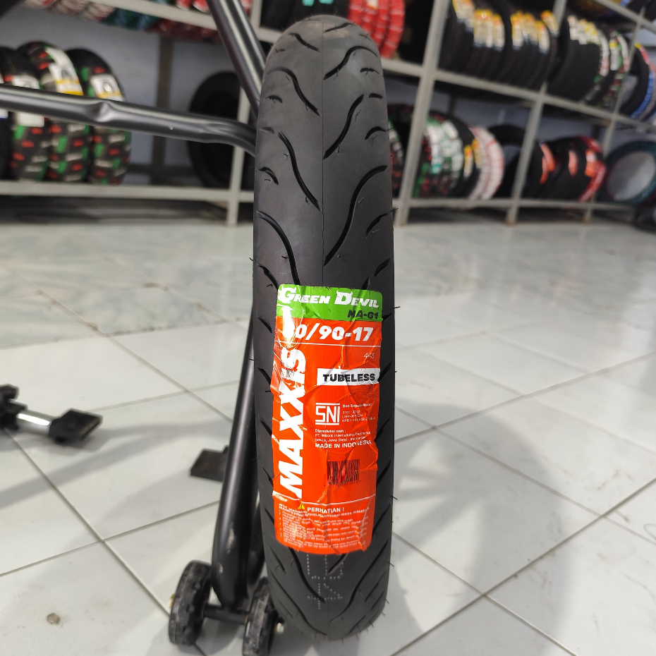 Ban Donat Maxxis Greendevil 80/90-17 Ban racing dual compound maxxis green devil