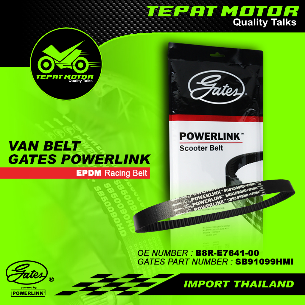VANBELT VAN BELT V BELT FANBELT YAMAHA ALL NEW NMAX (2022-NOW) / ALL NEW AEROX (2021-NOW) / LEXI (20