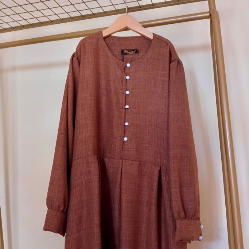 UMMISA - Gamis Brand Clarabel / Gamis Polos Simpel / Gamis Casual / Gamis Busui Friendly / Gamis Aba