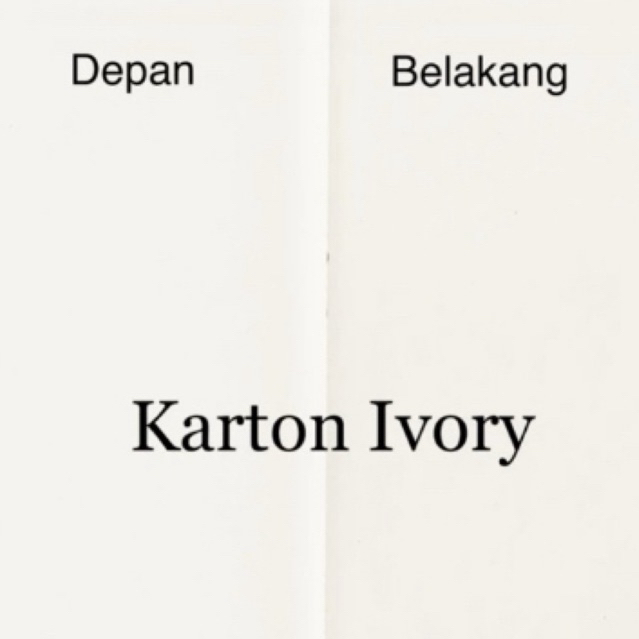 

karton Ivory 300gr size 79x109cm