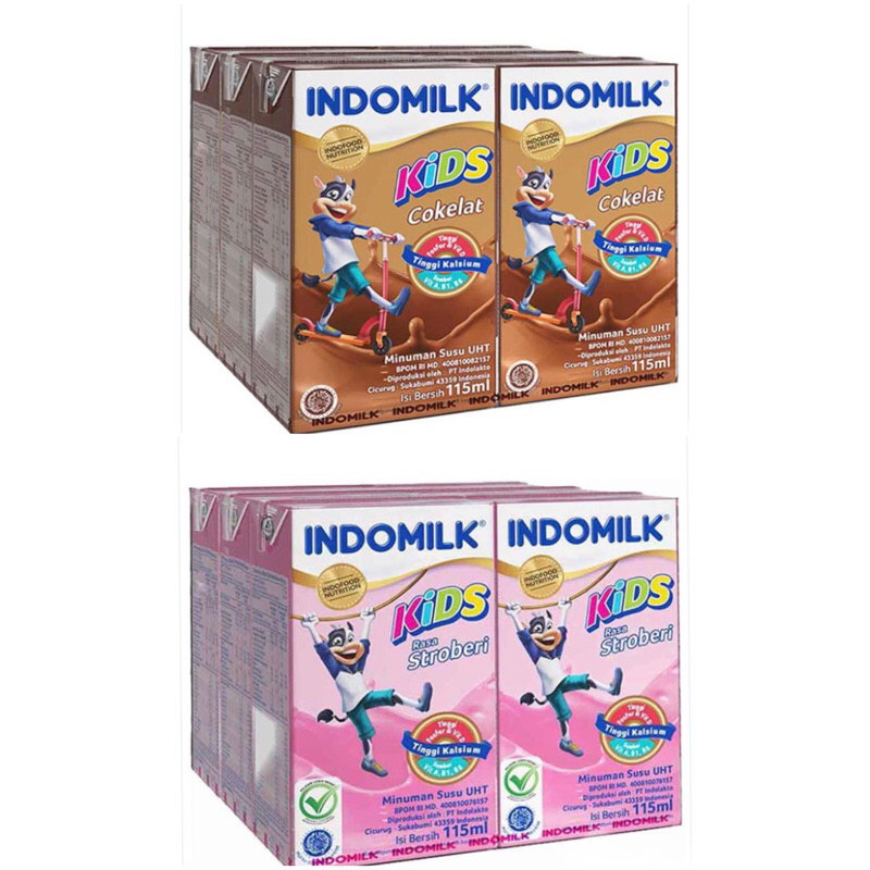 

(Misha) All Variant Indomilk Susu Cair Uht Kids 6X115ml