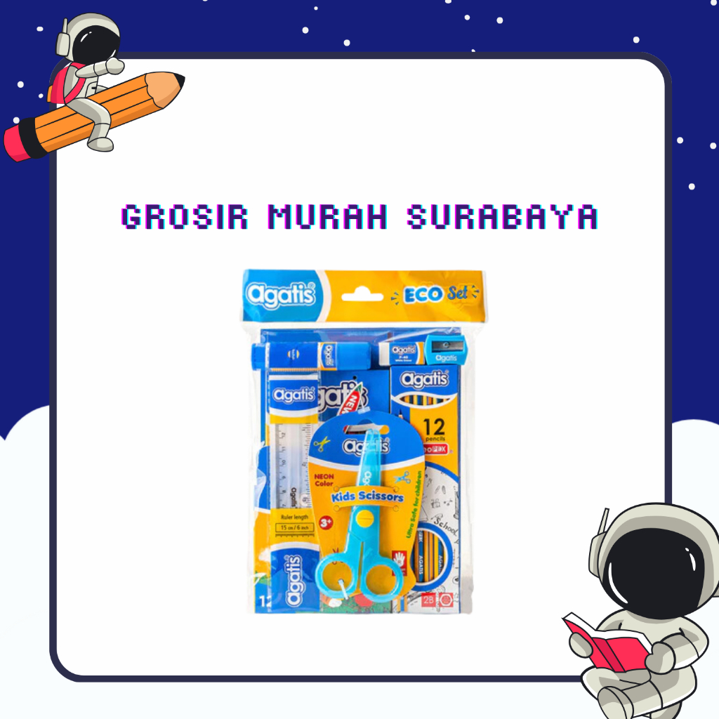 

AGATIS Stationery - Eco Kids Paket Alat Tulis dan Mewarnai Lengkap (set 2)