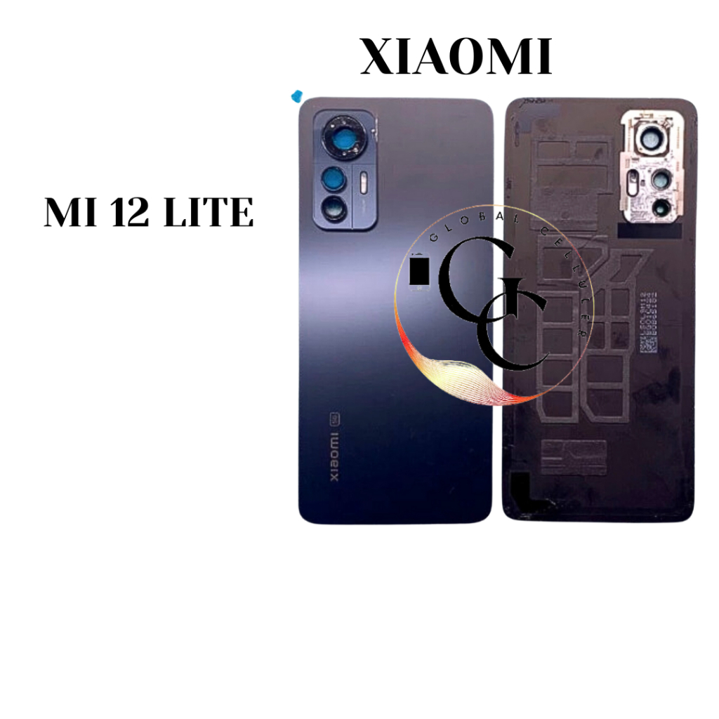 Backdoor Xiaomi MI 12 Lite MI12 Lite Original (Tulang Samping penutup mesin)