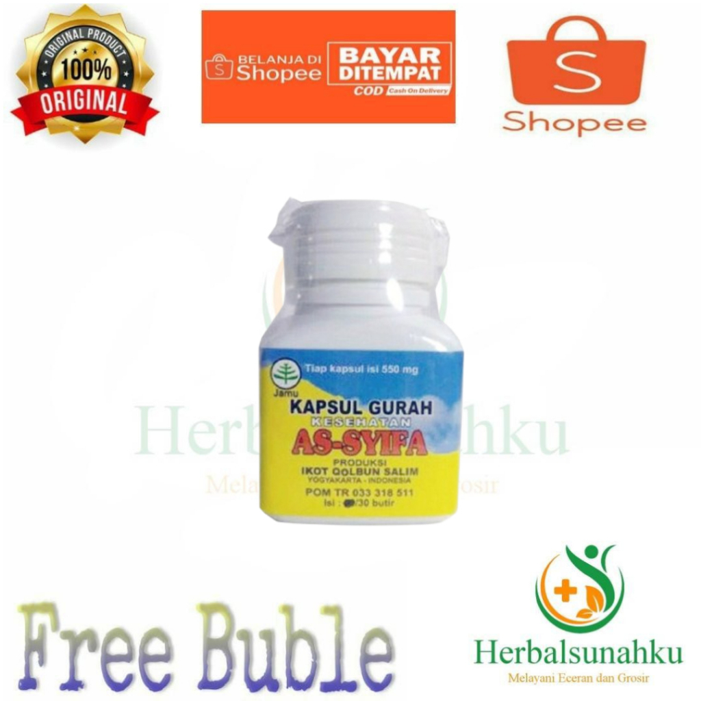 Kapsul Gurah kesehatan As-Syifa Original /Kapsul Gurah As Syifa 30 Kapsul