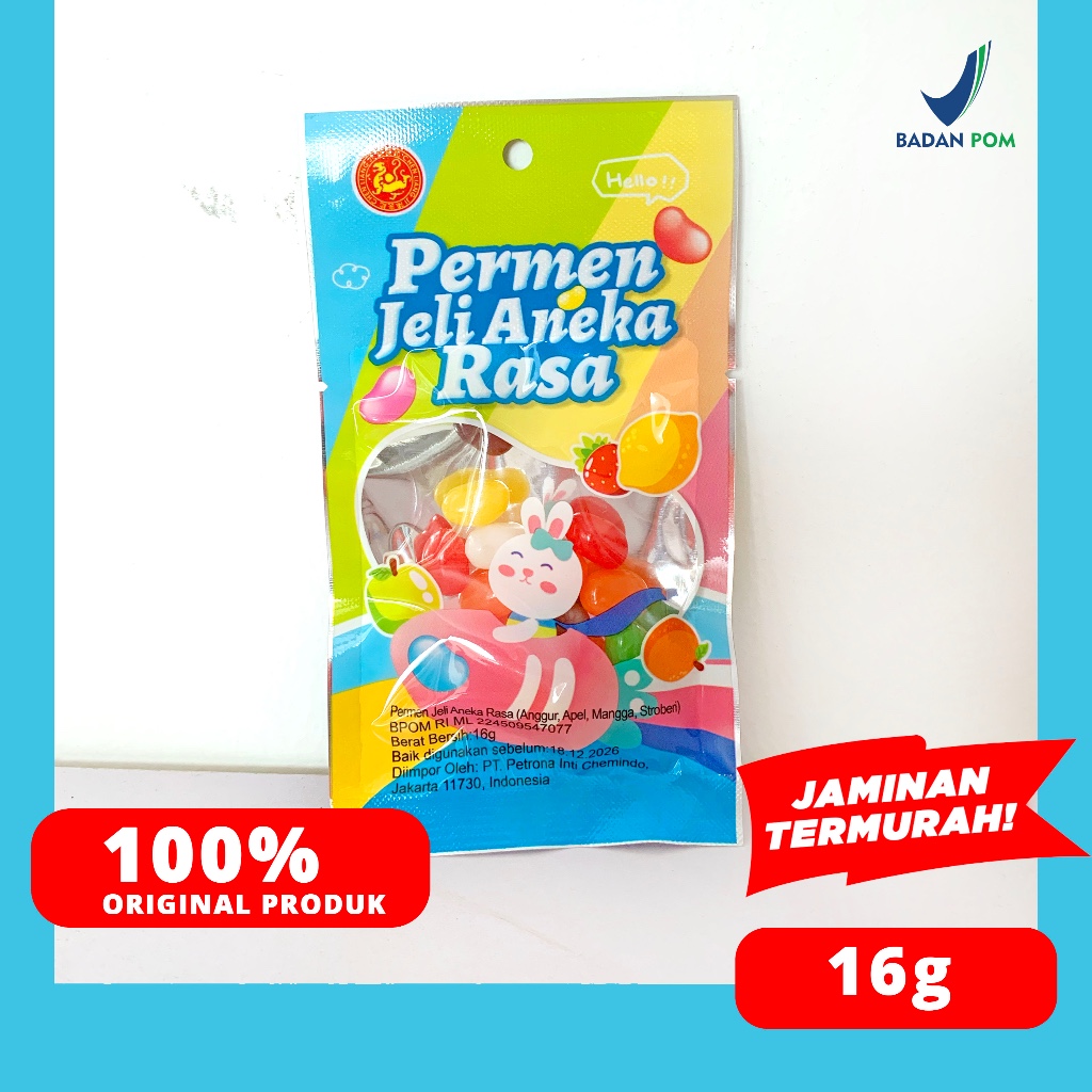 

PERMEN JELLY BEAN ANEKA RASA 16 G