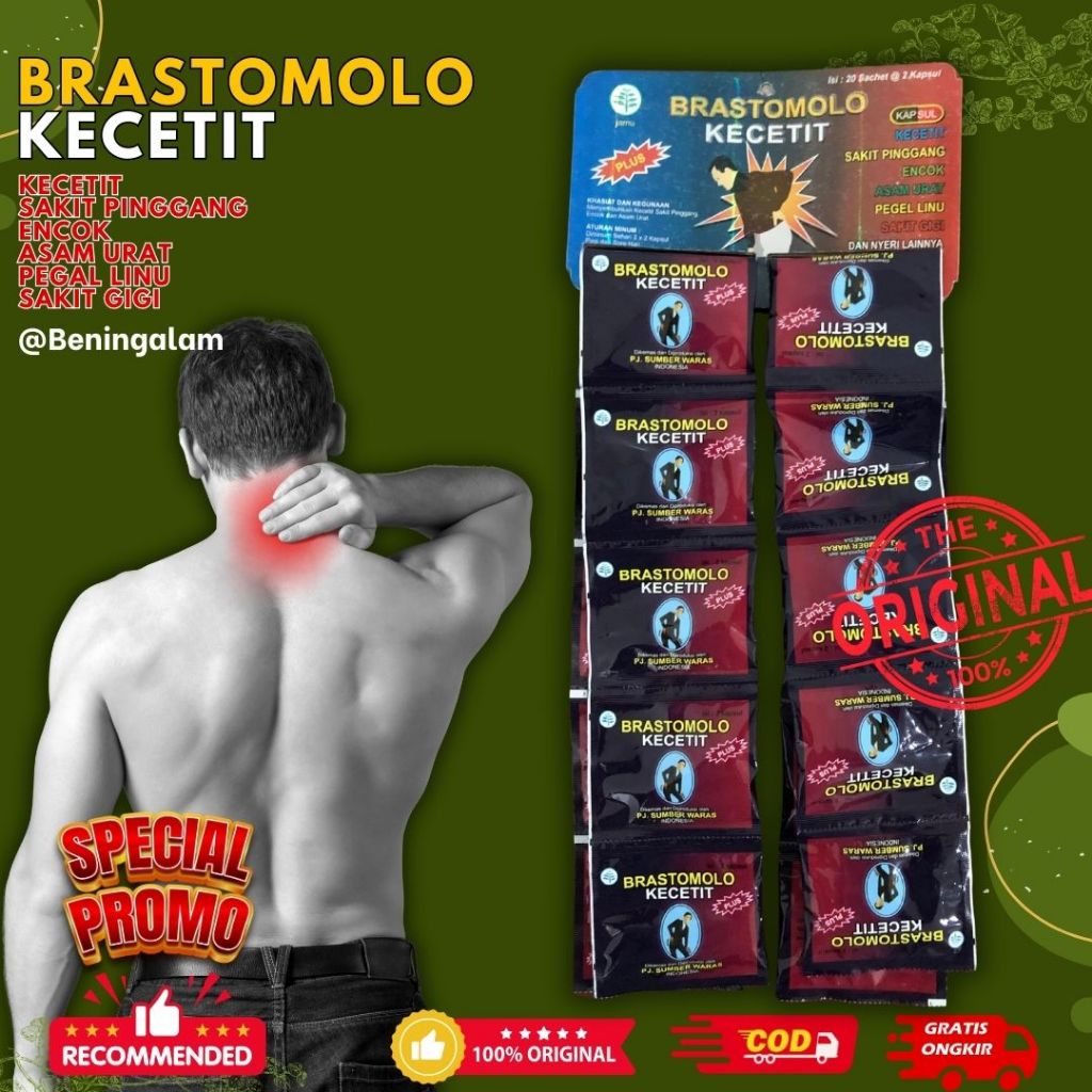 

Brastomolo Kecetit Sakit Pinggang Original