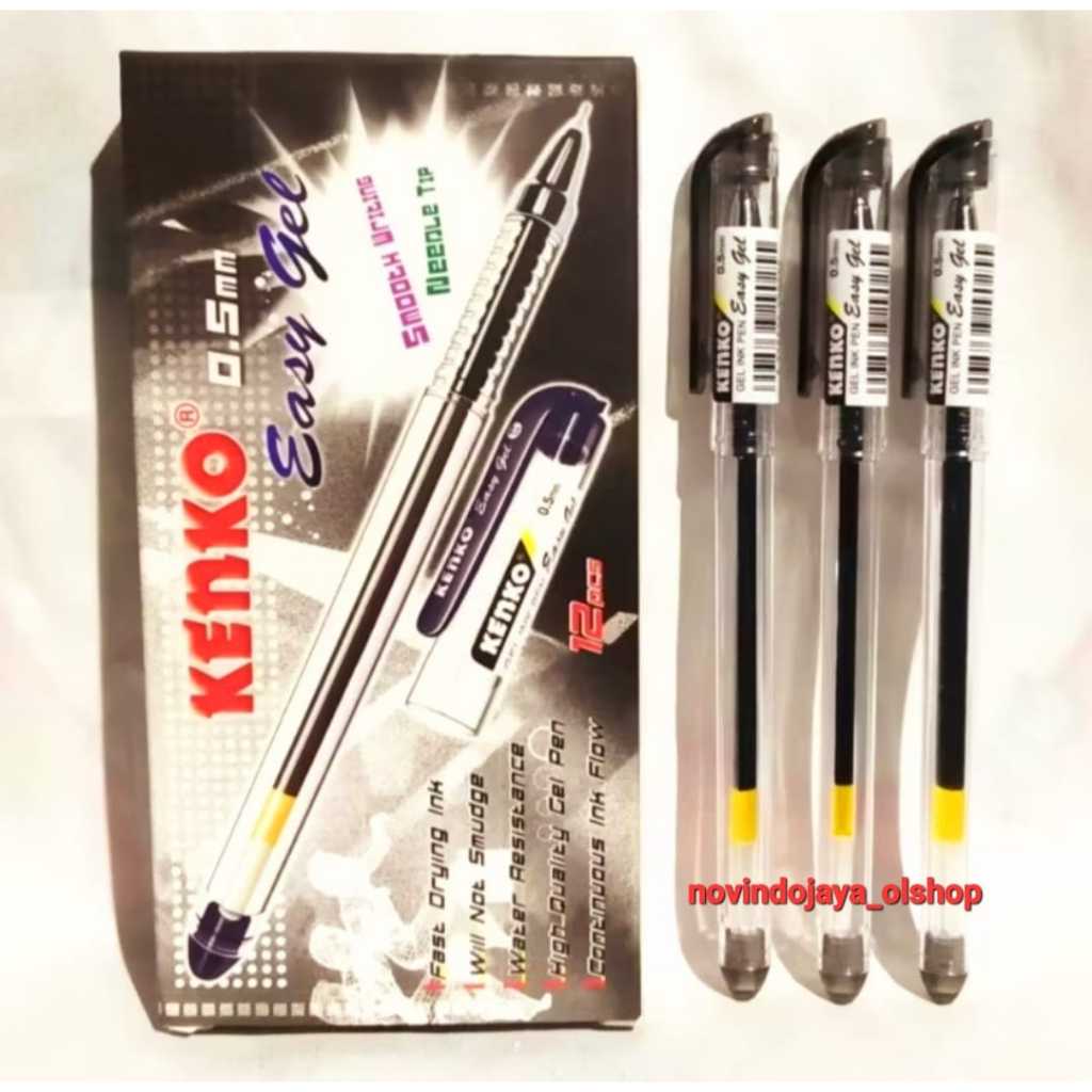 

PULPEN KENKO EASY GEL PEN O,5MM SMOOTH WRITING TERMURAH ECER 1PCS