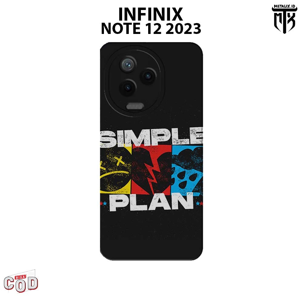 Casing INFINIX NOTE 12 2023 - Case INFINIX NOTE 12 2023 BAND SIMPLE PLAN SOFTCASE PROCAMERA CASE HAN