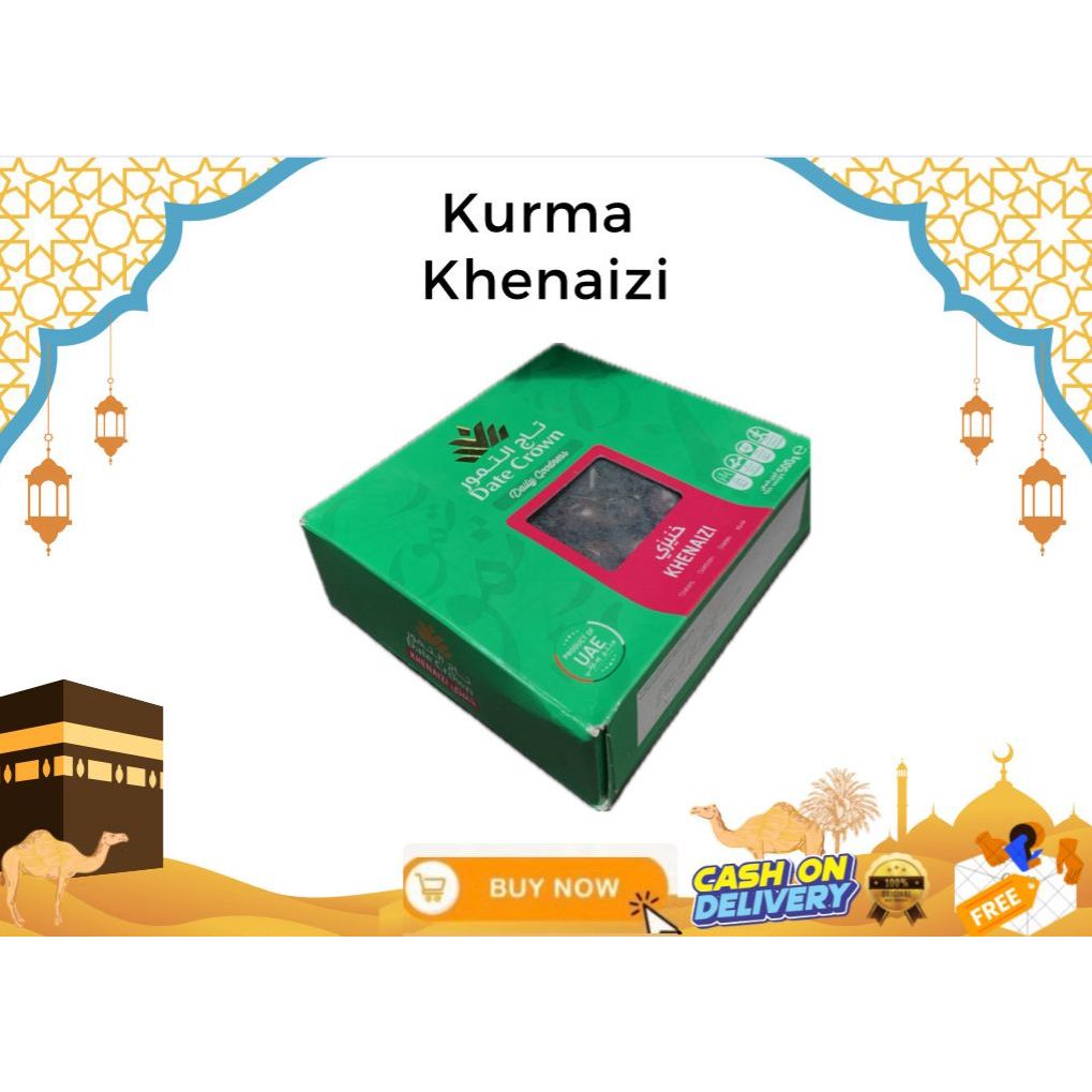 

Kurma Date Crown Khenaizi 500 gr premium