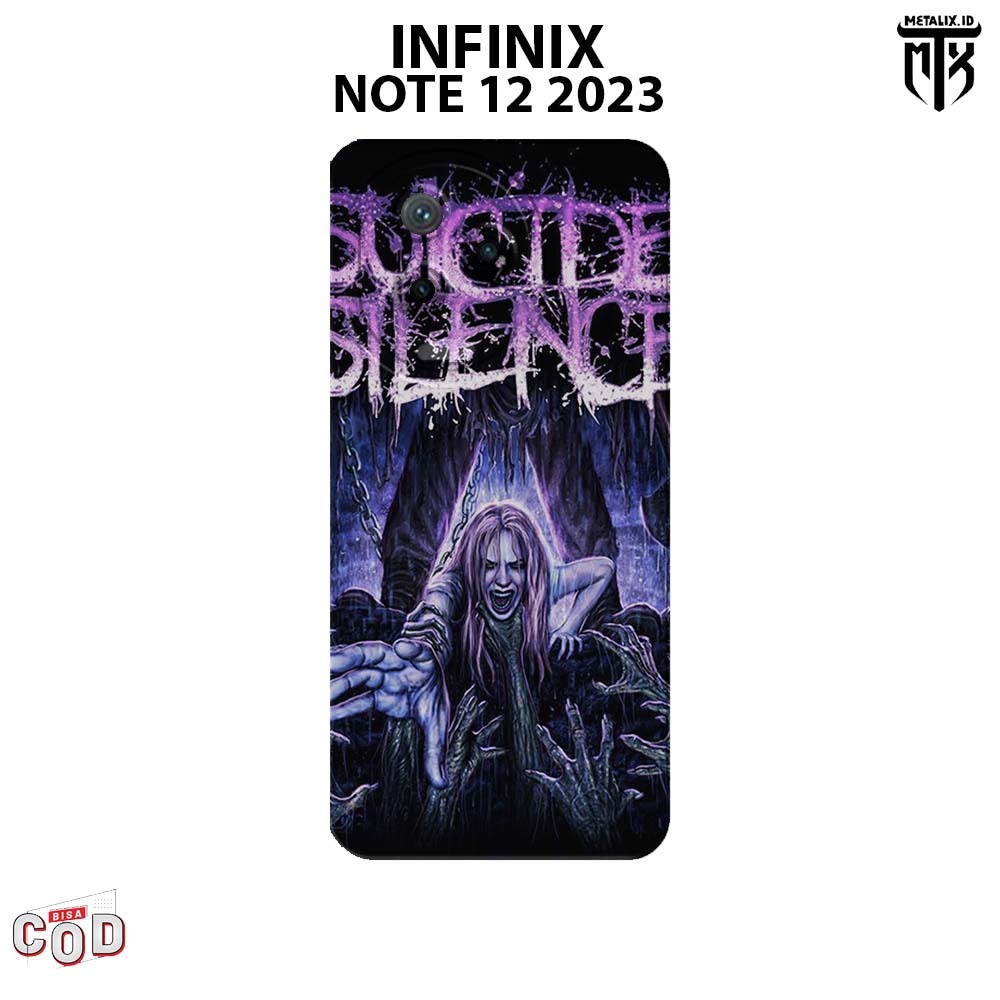 Casing INFINIX NOTE 12 2023 - Case INFINIX NOTE 12 2023 BAND SUICIDE SILENCE SOFTCASE PROCAMERA CASE