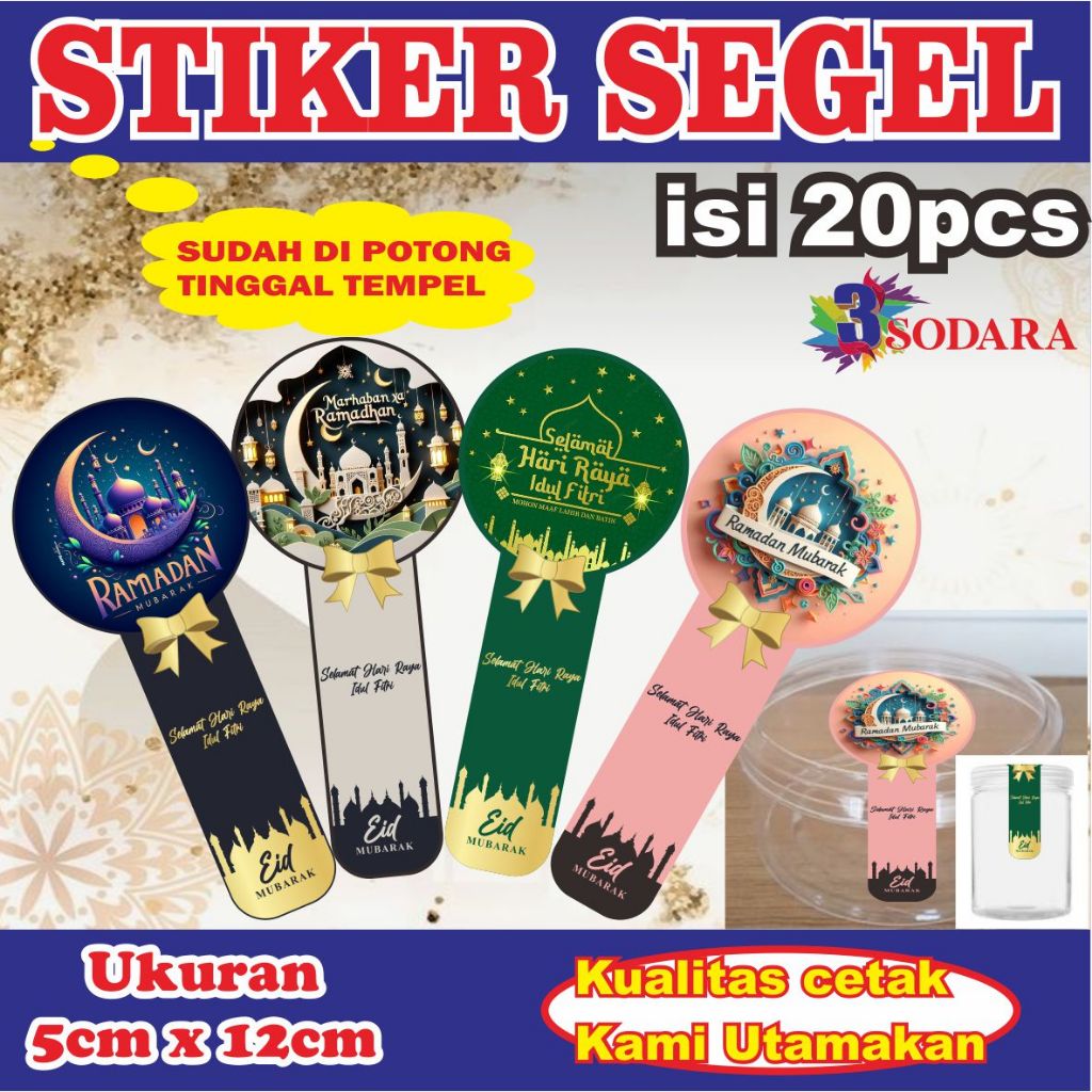 

Sticker segel Toples Kue Lebaran Isi 20 Pcs