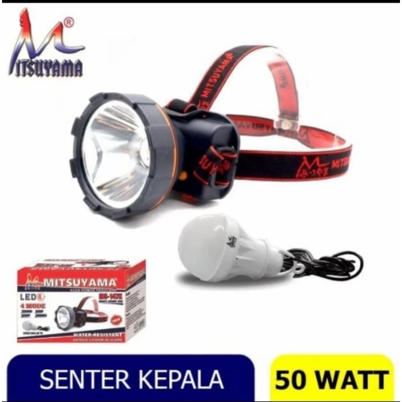 SENTER KEPALA 50 WAT MITSUYAMA MS-147P DAN MS-147K