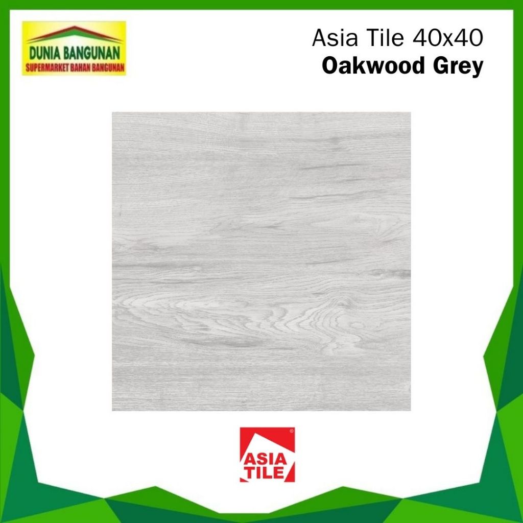 Keramik Asia Tile Oakwood Grey KWc 40X40 Keramik Lantai