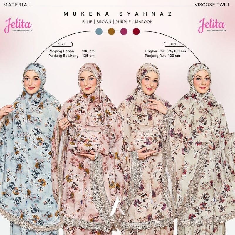 Mukena Syahnaz Viscose Twill by Jelita