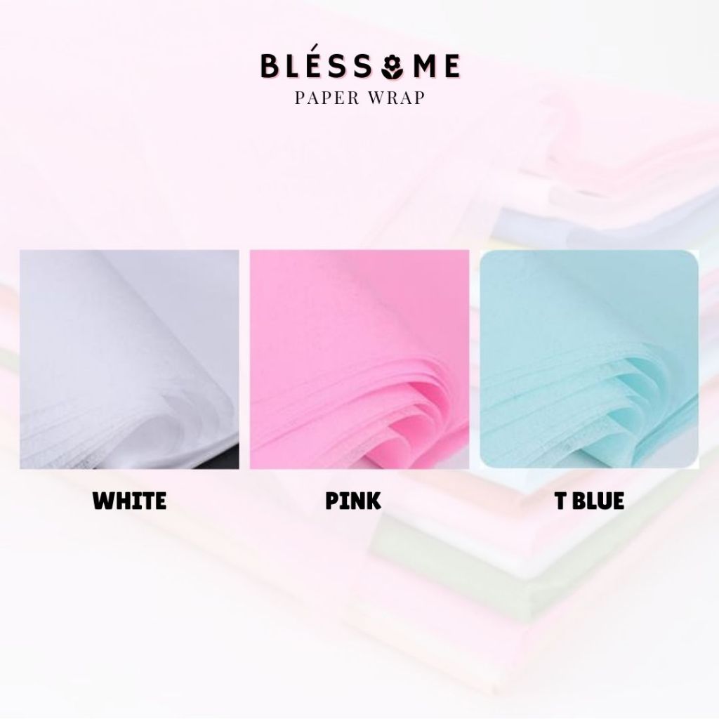 

(5 LEMBAR) Flower Wrapping Paper Cotton / Tissue Paper / Kertas Tisu / Korean Cotton Paper Kertas Buket Bunga Florist Pembungkus Kertas Hand Bouquet