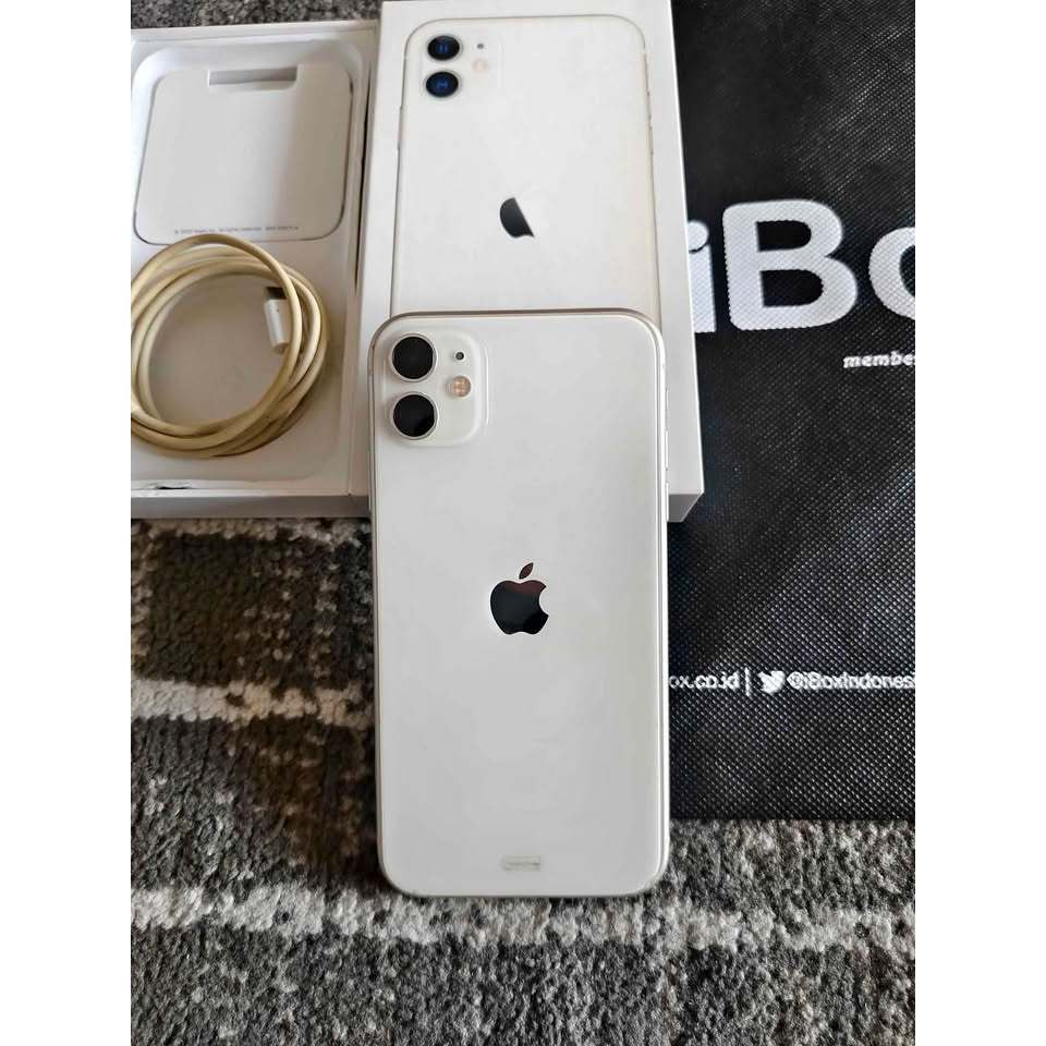 Iphone 11 64GB ibox White Fulset Original Garansi