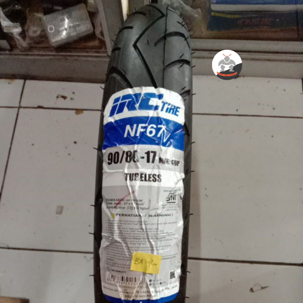 Ban Motor IRC NF 67  size 90/80 R17 - Tubeless Ban Depan Supra GTR 150,  Sonic 150R,  Mx King 150, S