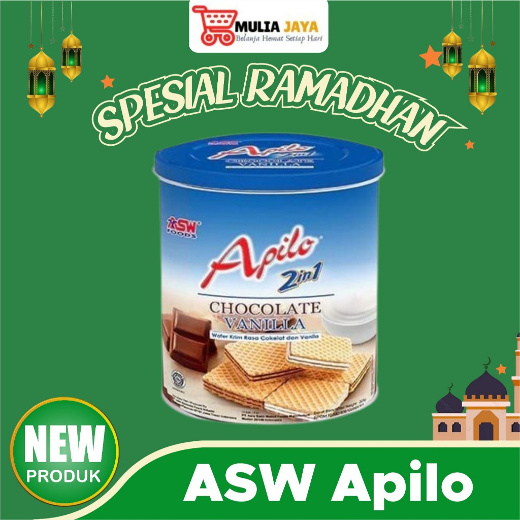 

Apilo Wafer Kaleng 2in1 290gr Vanilla&Choco