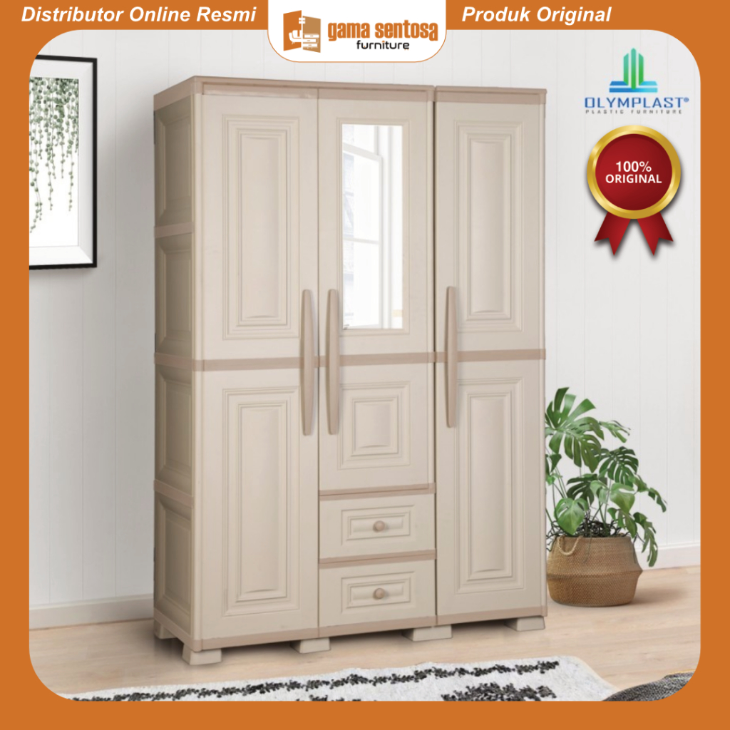 Lemari Plastik Olymplast OTC 3 Pintu Modern Lemari Gantung Olymplast Lemari Olymplast 3P