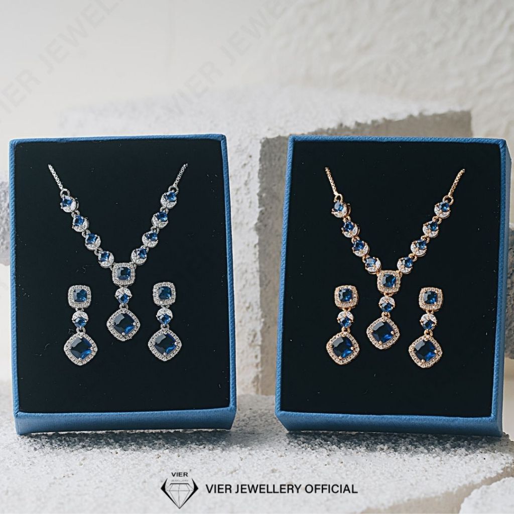 Vier Edition Set 16874 Set Kalung & Anting Wedding Jewellery Set / Bride Jewellery Set