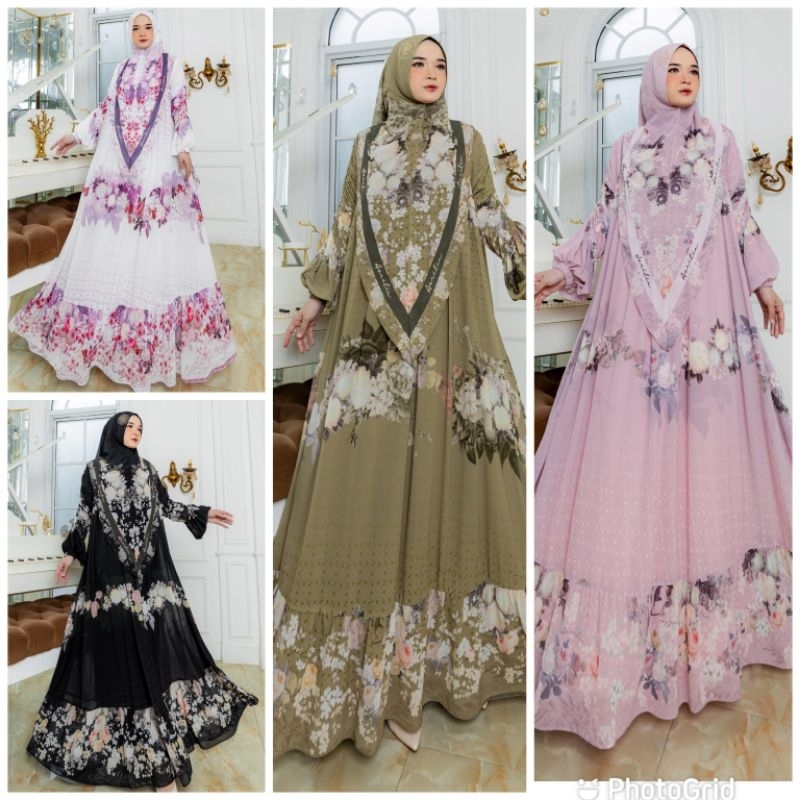 syari gamis Ayumi seragaman premium Afifa shamira karmila original avrilia fashion