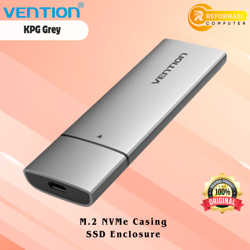VENTION Casing NVME Vention M.2 M2 NVMe Casing SSD Enclosure - KPG Grey