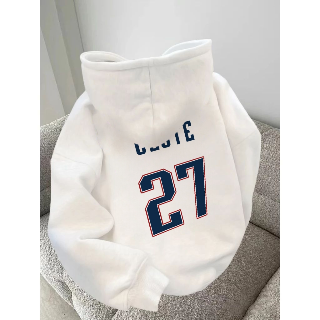 KOIKOO NO.27 Print lengan panjang Sweater Hoodie Wanita Oversize Korean Style | Atasan Wanita Terbar