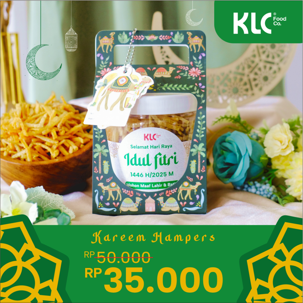 

KAREEM Snack Hampers Lebaran Camilan Kering Kentang Mustofa - KLC Food Special Limited Edition