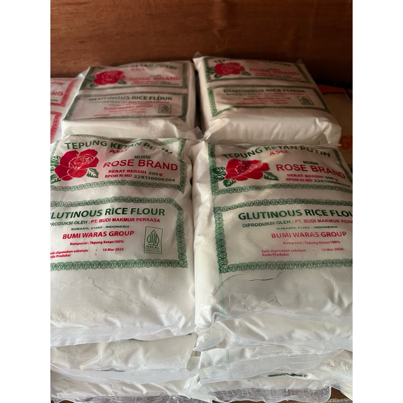 

Tepung ketan putih Rose Brand 500g