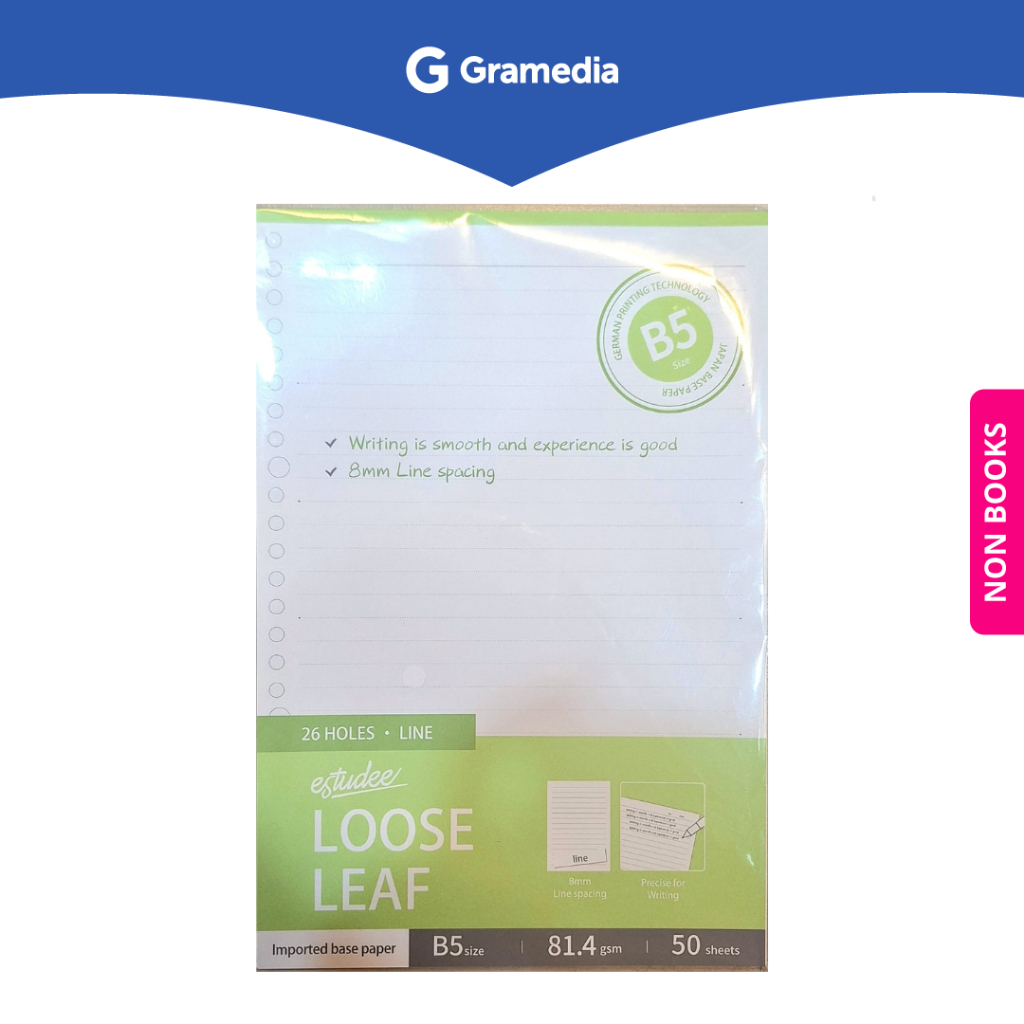 

Gramedia Surabaya - Estudee Loose Leaf Premium - Line B5