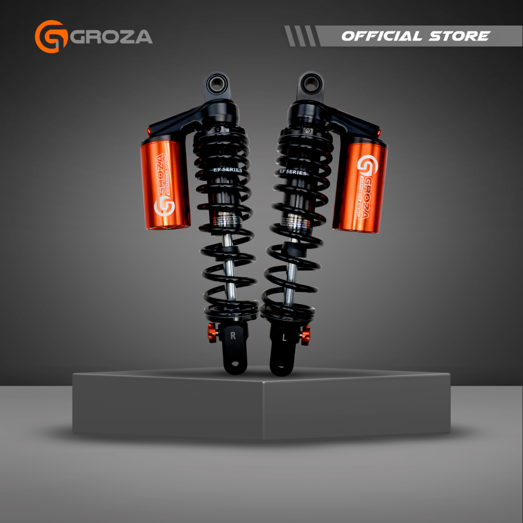 GROZA - EF SERIES 280MM Double Shock | Shockbreaker Tabung Atas Matic (NMAX New, Aerox New) | Suspen