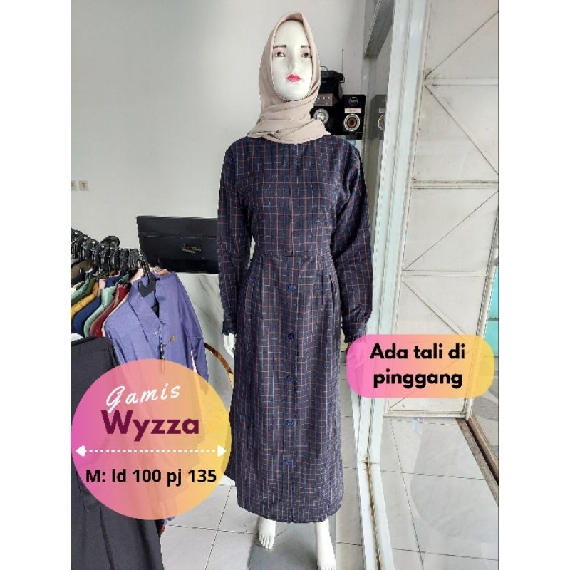 Gamis Kotak-Kotak Wanita Dewasa