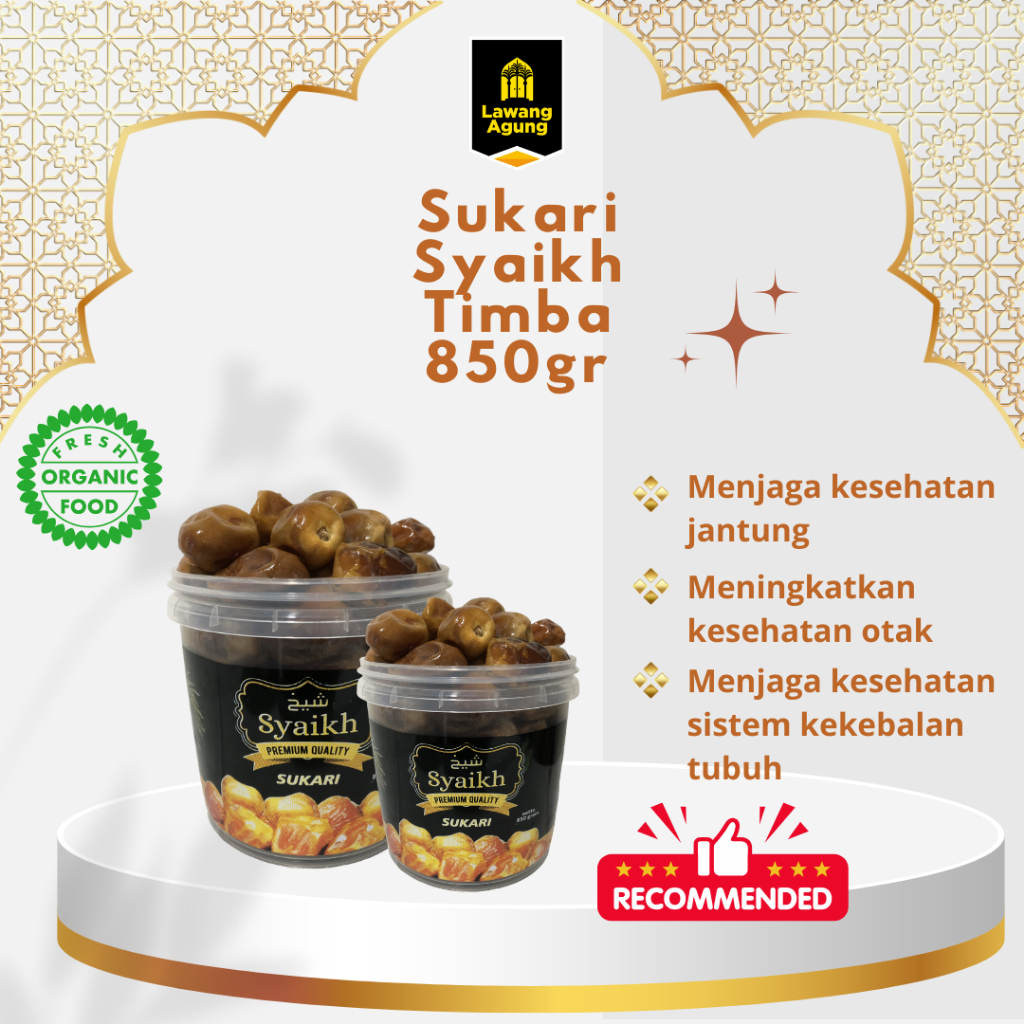 

KURMA SUKARI SYAIKH TIMBA 850GR