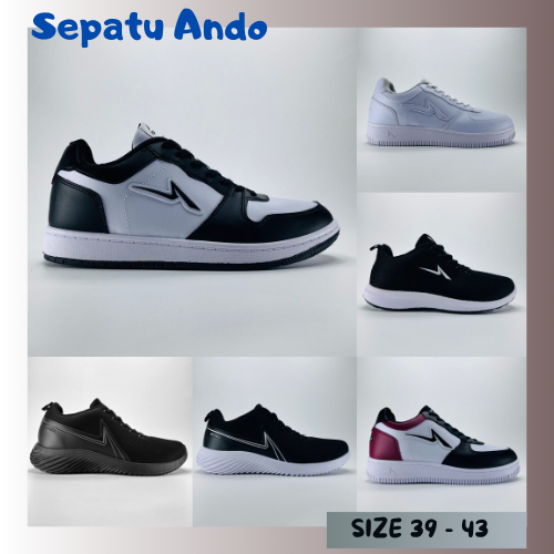 Sepatu Ando Tricks,Boaz,Liam Size 39-43 sepatu pria kekinian original sneakers cowok keren olahraga