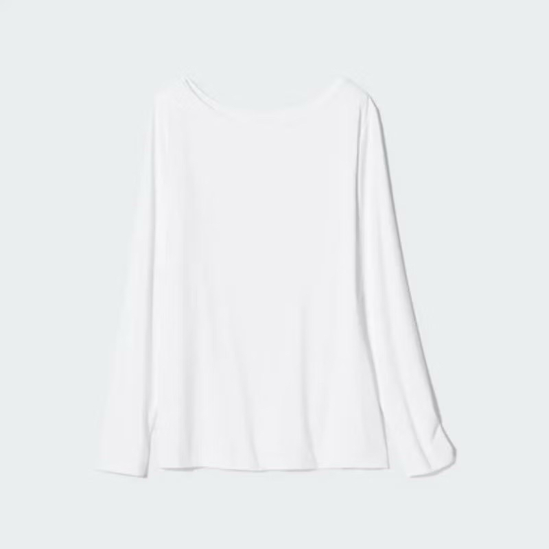 [NEW] Uniqlo AIRism T-shirt Proteksi Sinar UV Kerah Bulat Lengan Panjang | Manset Inner Uniqlo | Man
