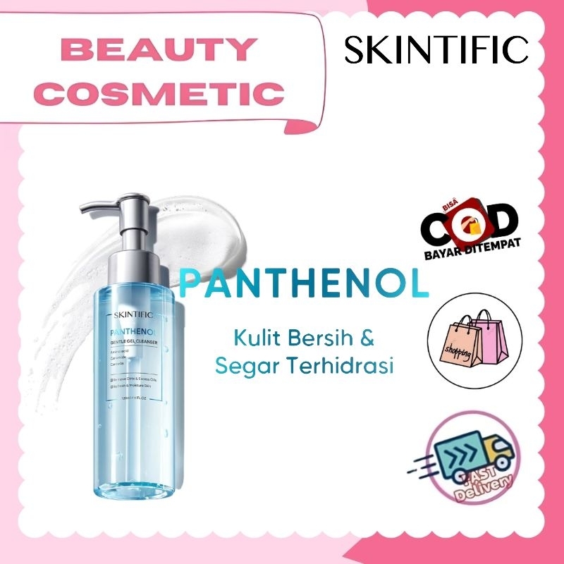SKINTIFIC - Gentle Gel Cleanser 120ml | Facial Wash Acnes Face Wash Sabun Cuci Muka Acner Glowing