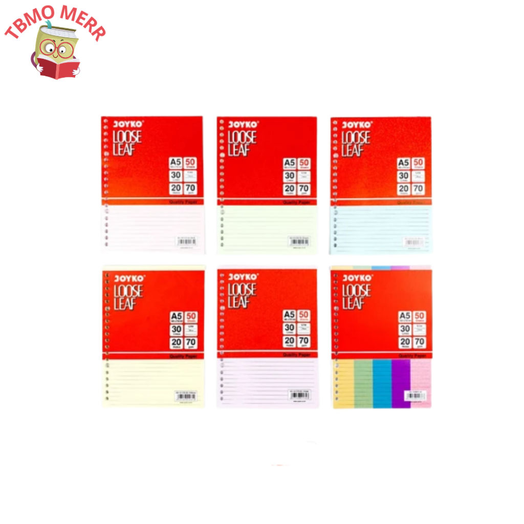 

Loose Leaf Joyko A5-50 A5-101C0-50 - Loose Leaf Joyko - Isi Binder A5 Isi 50 Joyko