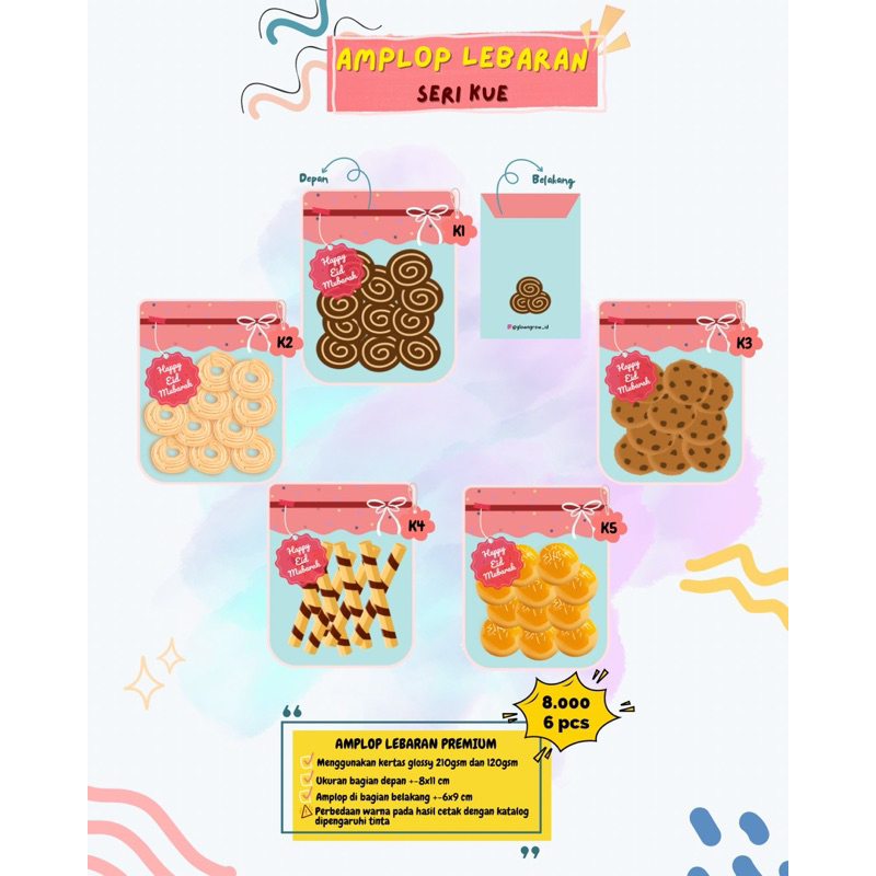 

Amplop Lebaran Premium - Seri Kue