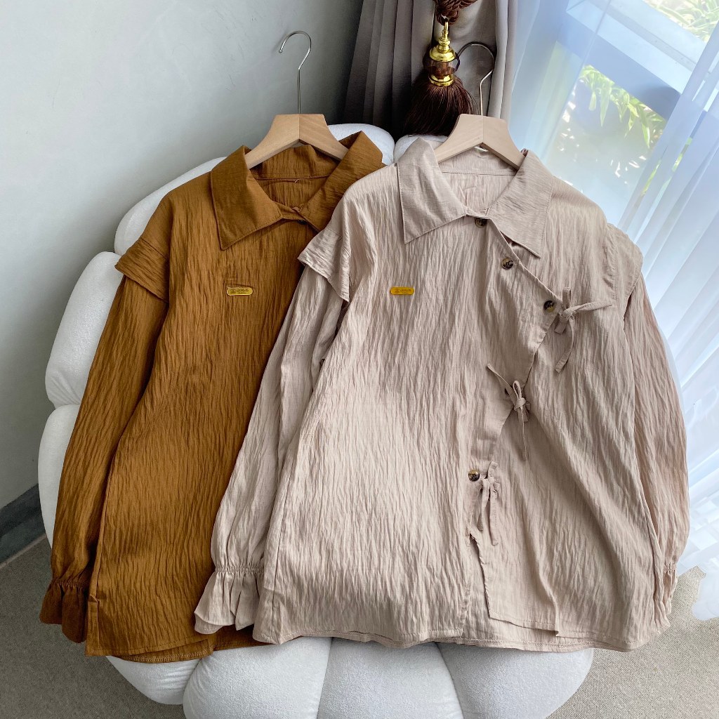 Andini Blouse Pita - Blouse Pita Pure Linen - Blouse Pita Premium - Korean Look